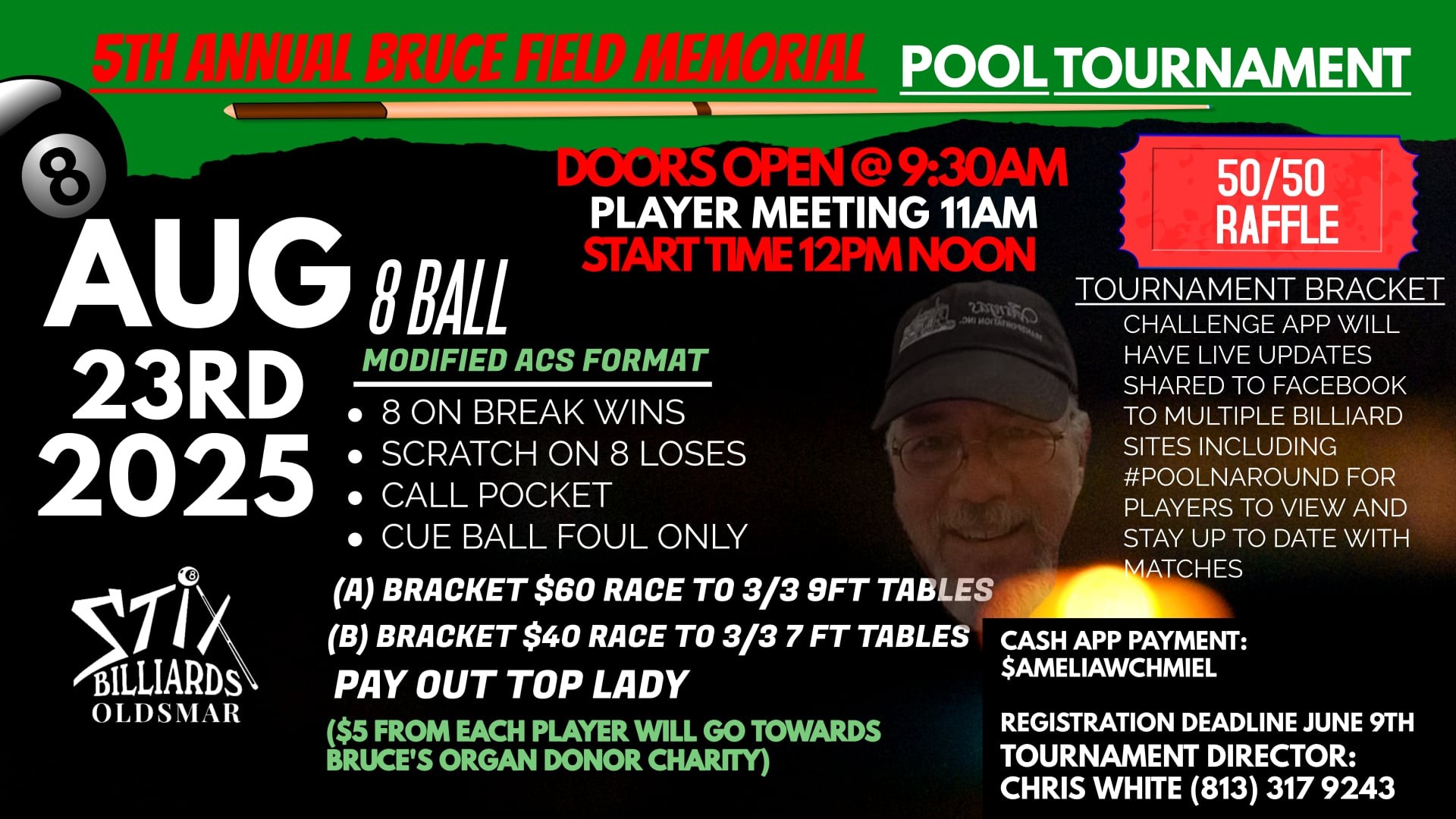 Tournament flyer / rules image